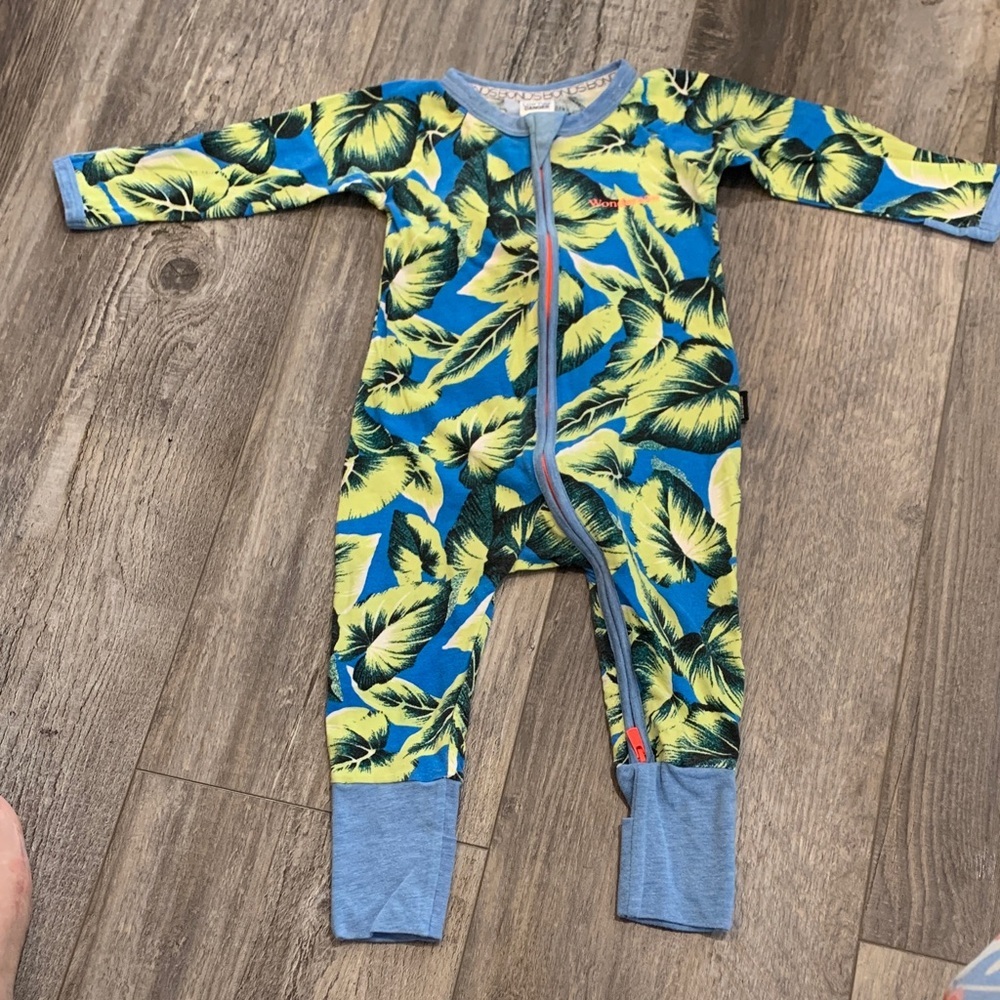 Bonds Tropical Leaf Print Kids One Piece‎